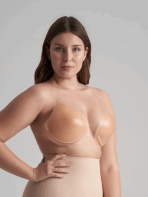 sujetador adhesivo con aros y tirante invisible, hasta la copa h, bye bra