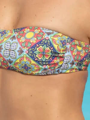 bikini tipo bandeau con braguita anudada cg5562